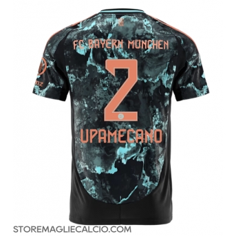Bayern Munich Dayot Upamecano #2 Maglia Gara Trasferta Repliche 2024-25